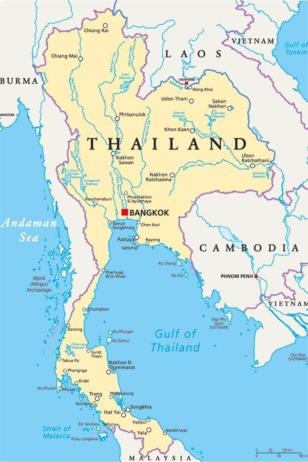 thailandia mappa